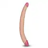 LoveToy - Double Dildo. 36 cm podwójne dildo, wspólna lub podwójna penetracja! Wysokiej jakości silikon, giętki i miły w dotyku.