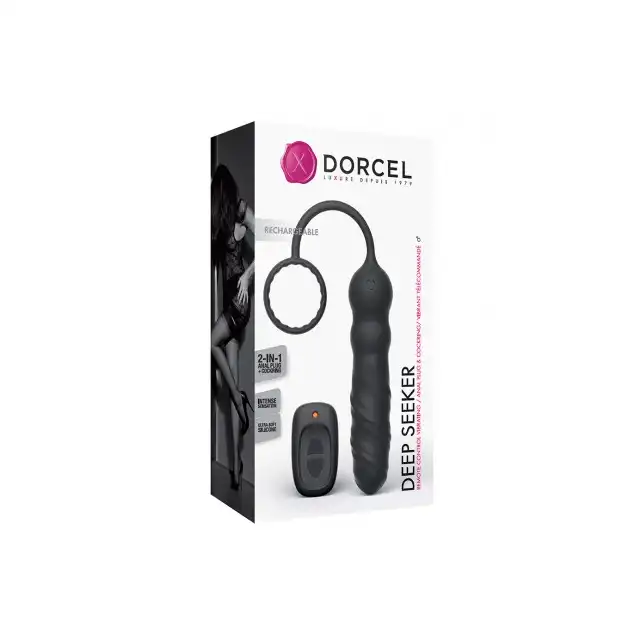 Dorcel - Deep Seeker. Plug analny z ringiem erekcyjnym, sterowany pilotem. 