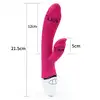LoveToy - Rabbit Vibrator. Super gładki wibrator z króliczkiem, wodoodporny, 2 silniczki i 7 trybów wibracji! 20,5 cm długości. 