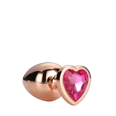 Gleaming Love - Rose Gold Plug L - biżuteria analna, która dostarczy niesamowitych emocji