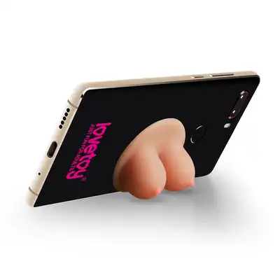 LoveToy - Bobbie Gadget Stand Holder. Mini biust z przyssawką. Zabawny prezent na różne okazje.