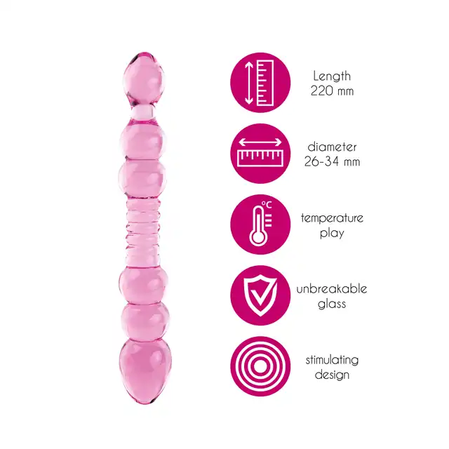 FeelzToys - Glazzz. Glass dildo lucid dreams. Szklane dildo z hipoalergicznego, odpornego na pęknięcia ciężkiego szkła.