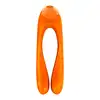 Satisfyer - Candy Cane Finger Vibrator Orange. Kompaktowy multi wibrator - nieskończone możliwości w niedużym, dyskretnym wibratorze. 