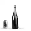 All Black - Champagne Bottle Medium. 34,5 x 9 cm. Silikonowe dildo w kształcie butelki. 