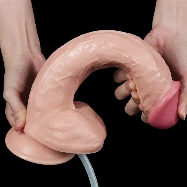 LoveToy - Squirting Dildo 11". Dildo z wytryskiem. Ultra delikatna w dotyku powierzchnia, realistyczne doznania. 