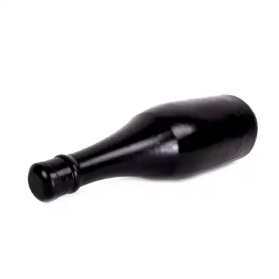 All Black - Champagne Bottle Medium. 34,5 x 9 cm. Silikonowe dildo w kształcie butelki. 
