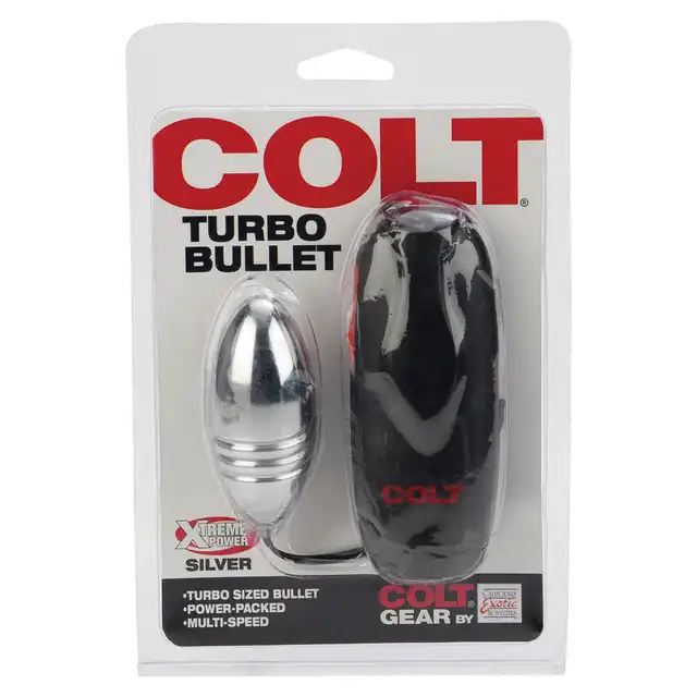 Colt - Turbo Bullet - Srebrne jajeczko z bardzo silnymi wibracjami. Super stymulacja!
