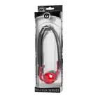 Master Series - The Hush Gag - Ball gag czerwony z regulowanym zapięciem