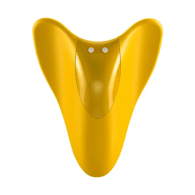 Satisfyer - High Fly Finger Vibrator Yellow. Nowość od Satisfyer'a! Idealnie wyprofilowany mini wibrator, wpasuje się idealnie pod majtki i nie tylko!