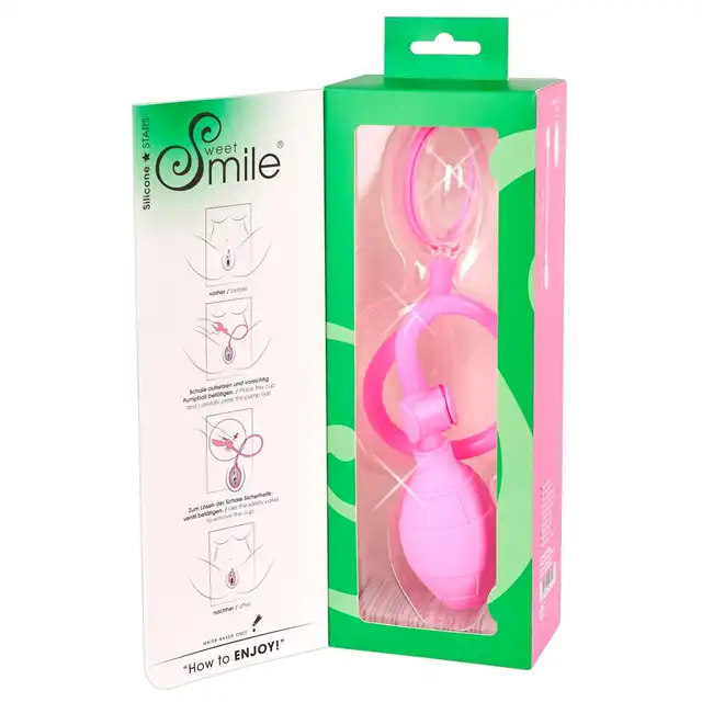 Sweet Smile - Labia Sucker Pink. Pompka do pochwy, wzmocniony orgazm, większa wrażliwość i mocniejsze ukrwienie miejsc intymnych.