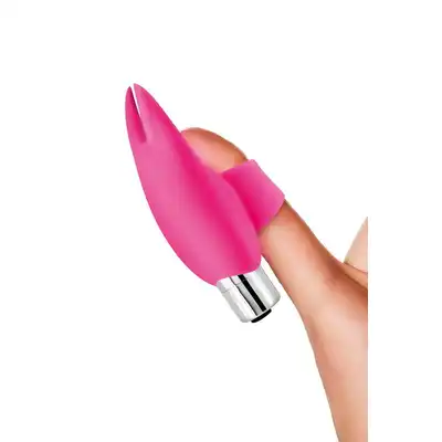 Yoba - Finger Joy. Różowy stymulator seksu oralnego na palec. Mały, dyskretny, ładowany przez USB. 