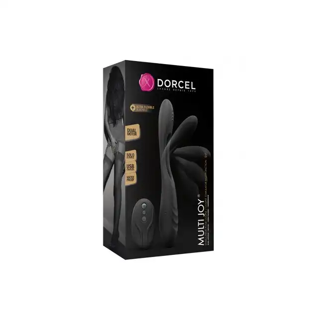 Dorcel - Multi Joy. Elastyczny wibrator dla niej i dla niego. Stymulacja łechtaczkowa i analna. Sterowane pilotem silne wibracje, aż dwa silniczki. 