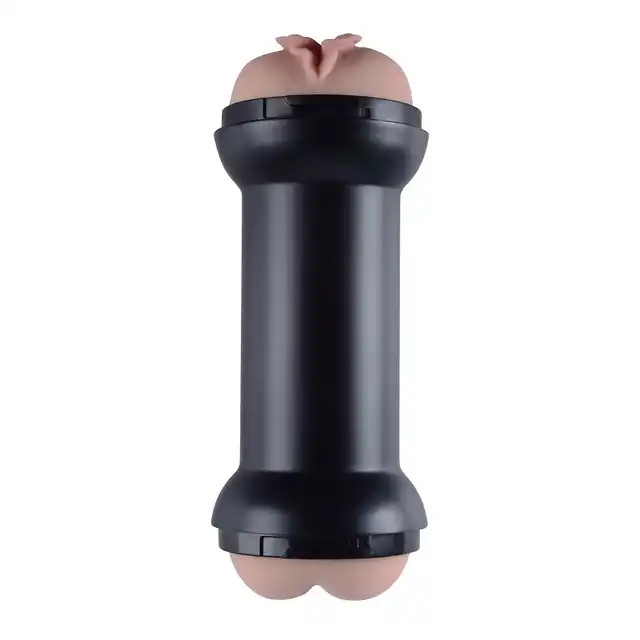 LoveToy - Double Side Stroker Pussy and Anus. Podwójny masturbator z cyberskóry. Twardy elegancki futerał. 