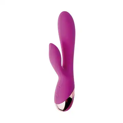 Attraction - Mai No.63 Vibrator Purple USB. Silikonowy elegancki wibrator z mocnym stymulatorem łechtaczki. 