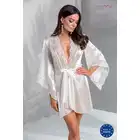 Casmir - Inoe  subtelny peniuar w kolorze ecru L/XL 