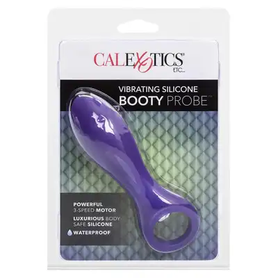 Calexotics - Vibrating Booty Probe - fioletowy, wibrujący plug analny. Fantastyczne doznania!