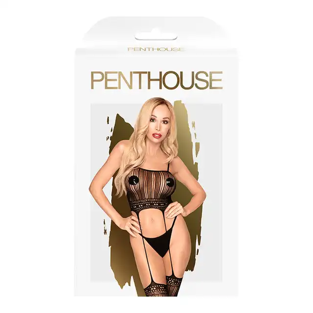 Penthouse - Sex Dealer S/L . Drapieżny bodystocking z paseczkami