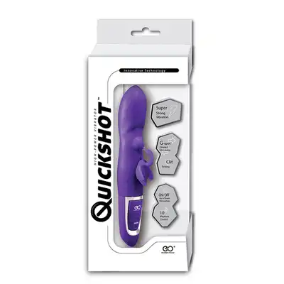 NMC- Quickshot High Power USB Fioletowy wibrator ze stymulacją w kształcie uroczego łabędzia. Mega Sale!