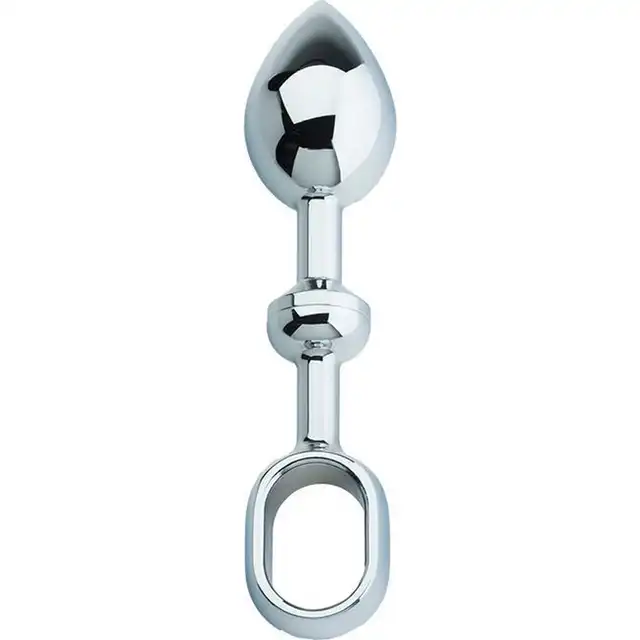 Tonga - Push  Plug Large Chrome. Solidna wtyczka analna z wysokiej jakości aluminium rozmiar L 
