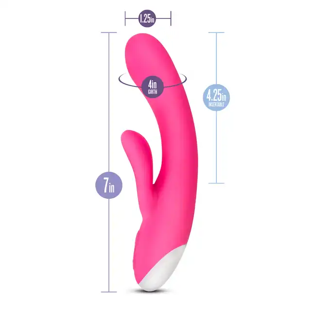 Blush - Lola Bunny Vibe USB. Różowy silikonowy wibrator z 3 motorkami!
