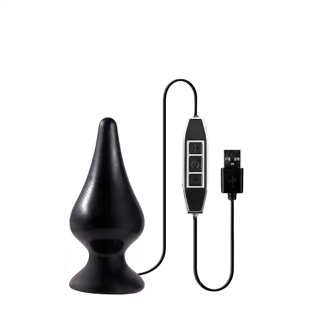 Menzstuff - 10 function Butt Plug. Wibrująca wtyczka analna 10 różnych funkcji. USB