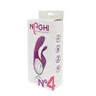 Naghi - no.4 Rechargeable Duo Vibe. Podwójny wibrator z wysokiej jakości silikonu. USB