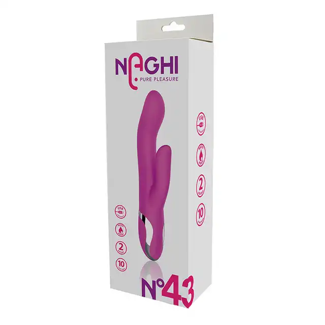 Naghi - No.43 Recharge Duo USB. Wibrator stymulujący punkt G i łechtaczkę