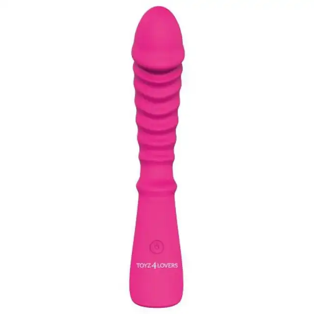 Toyz4Lovers - Real Wave Pink. Niezwykły pofalowany kształt i 9 programów. Oryginalny i niezwykły wibrator do punktu G. 100% silikon.