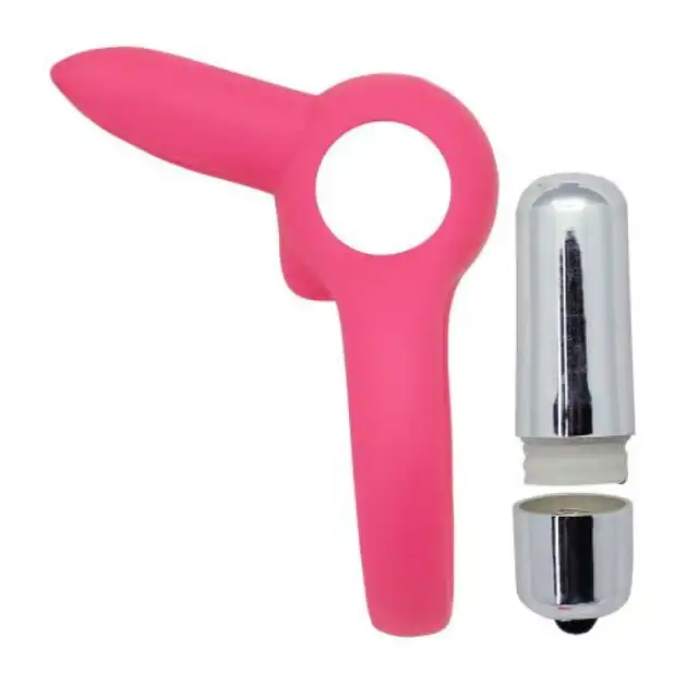 Toyz 4 Lovers - Strechy Pink cock Ring.  100% silikonowy elastyczny ring z wibracjami. Różowy króliczek stymuluje łechtaczkę.