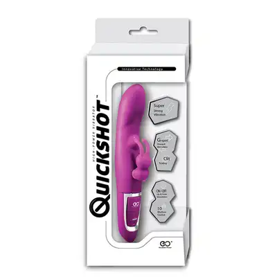 NMC - Quickshot High Power Vibrator Pink . Różowy wibrator ze stymulacją łechtaczki USB. Mega Sale!