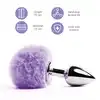 Feelztoys - Bunny Tails Butt Plug Purple. Niezwykle uroczy Korek analny fioletowy.
