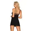 Obsessive- Sharlotte koszulka i stringi czarna S/M