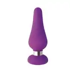 Attraction - Mai No.54 Anal Plug L . Fioletowa wtyczka analna z silikonu. Aksamitna. 