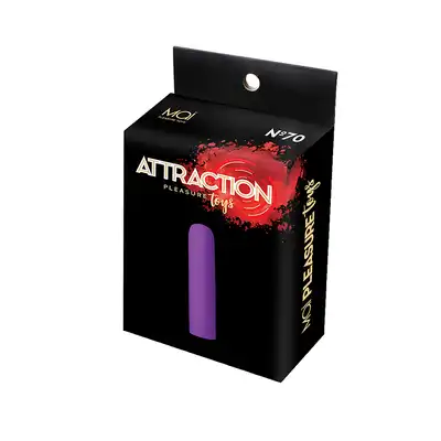 Attraction- Mai no.70 Recharge Bullet. Fioletowy bullet wibrujący. USB.