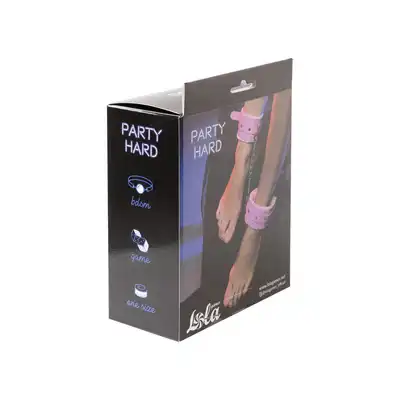Ankle cuffs Party Hard Eternity Pink