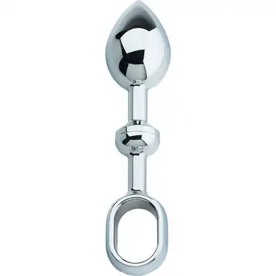 Tonga - Push  Plug Large Chrome. Solidna wtyczka analna z wysokiej jakości aluminium rozmiar L 