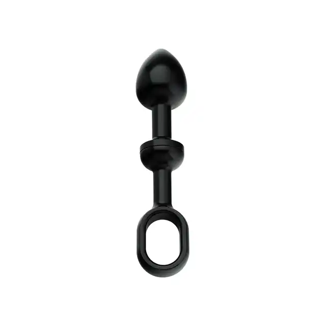 Andaro - Alu-Push Plug Small Black. Aluminiowa czarna wtyczka analna