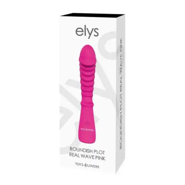 Toyz4Lovers - Real Wave Pink. Niezwykły pofalowany kształt i 9 programów. Oryginalny i niezwykły wibrator do punktu G. 100% silikon.