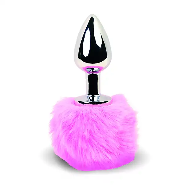 Feelztoys - Bunny Tail Pink. Korek analny z różowym ogonkiem. 