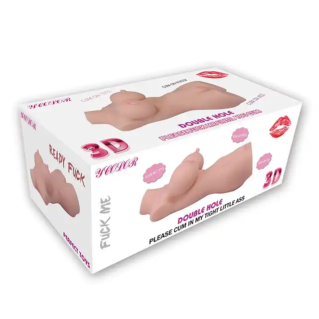  Sex Therapy - Masturbator Tiny Body Double Hole. Realistyczny odlew z cyberskóry, dwa otwory 
