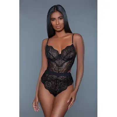 BeWicked - Bettany Lace Bodysuit - Black M