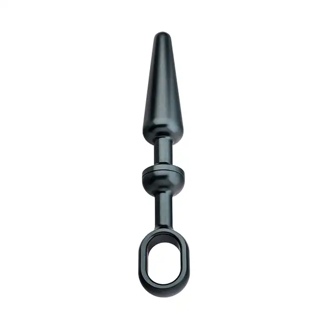 Andaro - Alu-Push Plug Medium Anthracite. Antracytowa wtyczka analna z aluminium