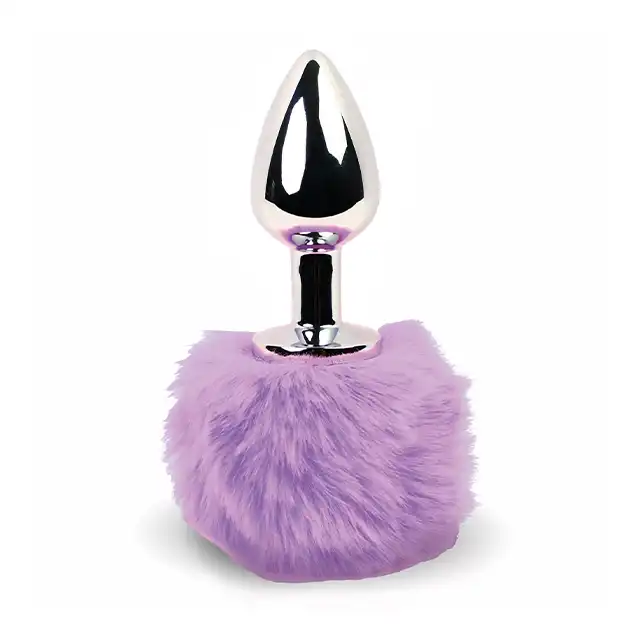 Feelztoys - Bunny Tails Butt Plug Purple. Niezwykle uroczy Korek analny fioletowy.