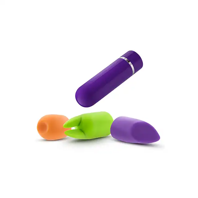 Blush - Aria Vitality Bullet Kit USB. Niesamowity 5-częściowy zestaw! Mini wibrator z nakładkami i pilotem
