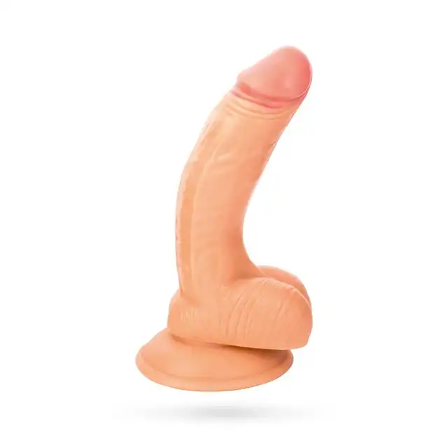 Boss Of Toys - Real Stick 14,5 cm. Realistyczny wibrator z przyssawką i pilotem 