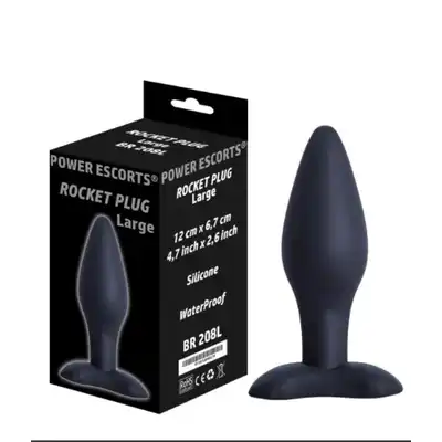 Rocket Plug Silicone large black