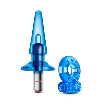 Blush - Quickie Kit Get Off Blue. 3 częściowy zestaw dla dwojga 