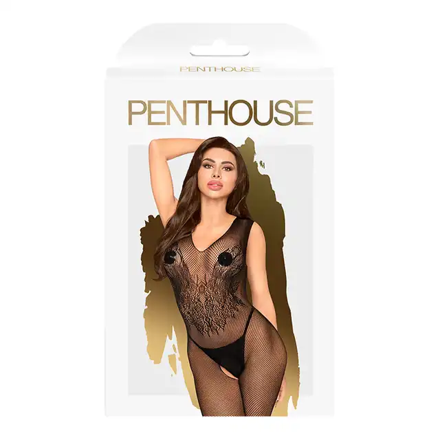 Penthouse - Wild Catch S/L. Bodystocking z koronkowymi skrzydłami na plecach