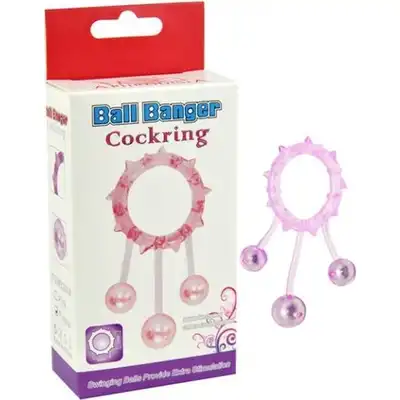 Pierścień- Ball Banger Cockring 3 Balls