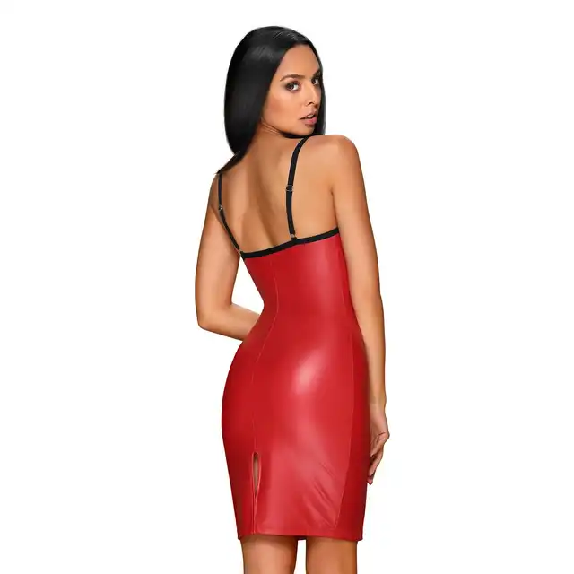 Obsessive - Redella dress S/M Drapieżna i seksowna sukienka w kolorze czerwonym